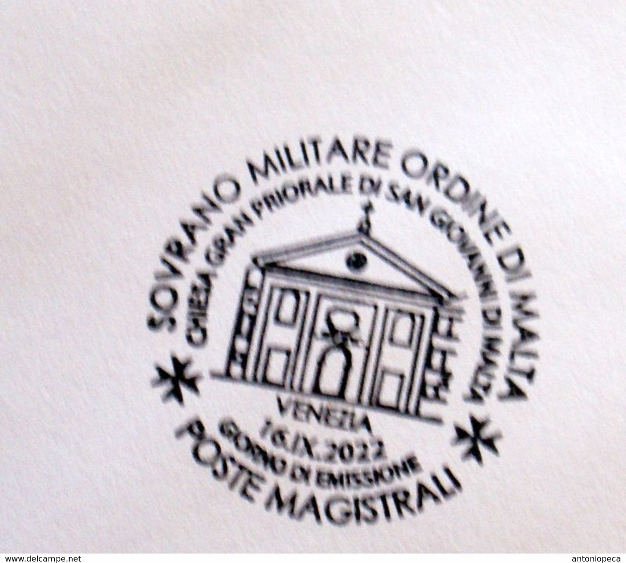 SMOM 2022, CHIESA SAN GIOVANNI DI MALTA A VENEZIA, MINISHEET FDC - Sovrano Militare Ordine Di Malta