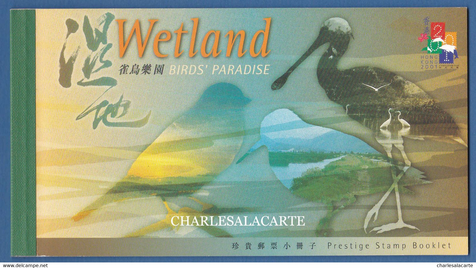 HONG KONG  2000  PRESTIGE BOOKLET  WETLAND BIRDS  S.G. SP 4  U.M. - Carnets