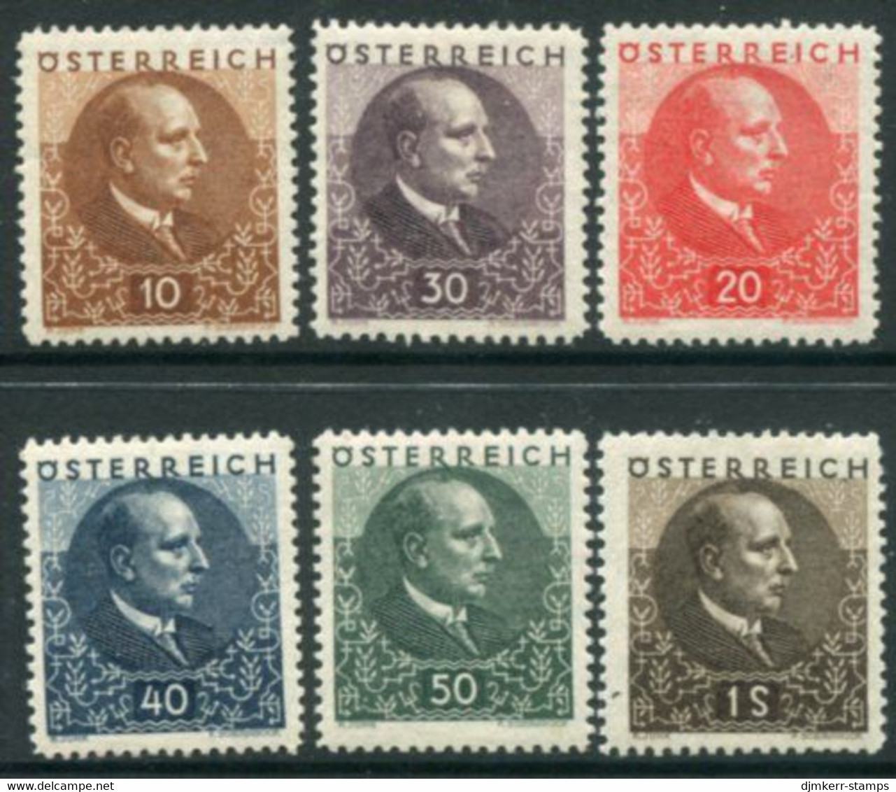 AUSTRIA 1930 Tuberculosis Hospital Fund Set LHM / *.  Michel 512-17 - Unused Stamps