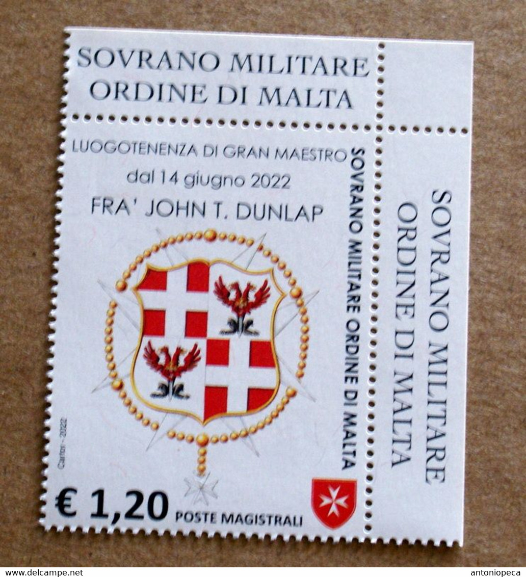 SMOM 2022, LUOGOTENENZAN INTERINALE GRAN MAESTRO FRA JOHN DUNLAP MNH** - Sovrano Militare Ordine Di Malta