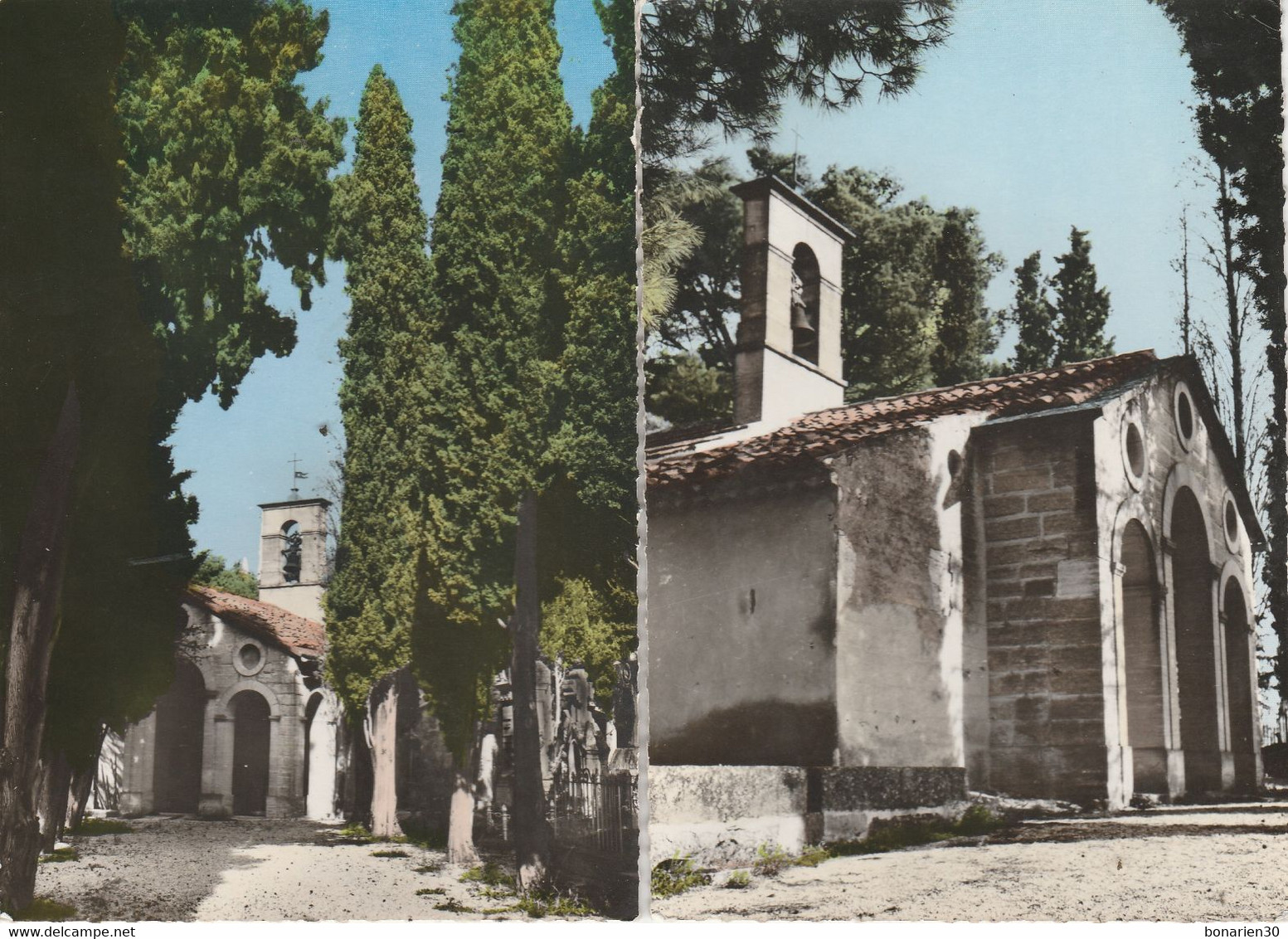 2 CPSM 84 MAZAN  CHAPELLE NOTRE DAME DE PARE-LOUP - Mazan