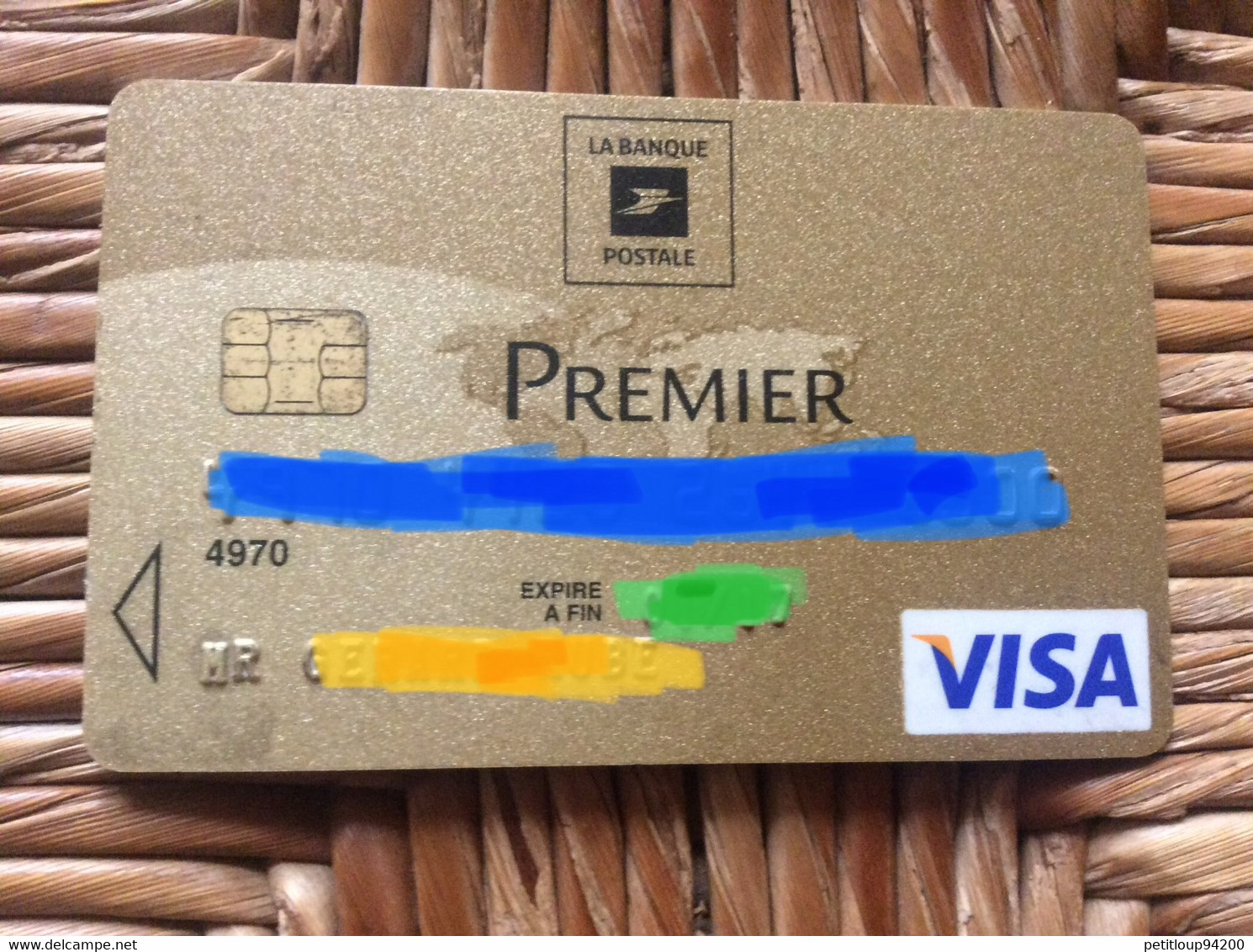CARTE BANCAIRE  LA BANQUE POSTALE  Visa Premier - Vervallen Bankkaarten