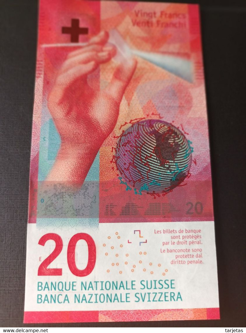 BILLETE DE SUIZA DE 20 FRANCS DEL AÑO 2017 SIN CIRCULAR (UNC)(BANKNOTE) - Switzerland