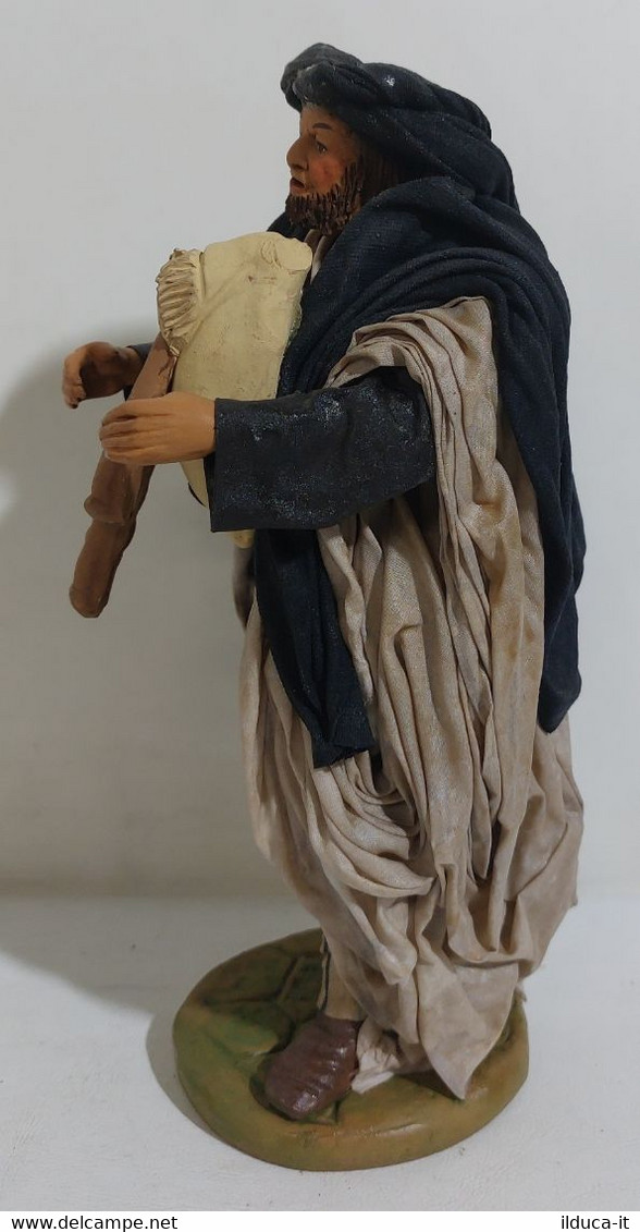 02346 Pastorello Presepe Napoletano - Statuina In Terracotta - Suonatore - 26 Cm - Nacimientos - Pesebres