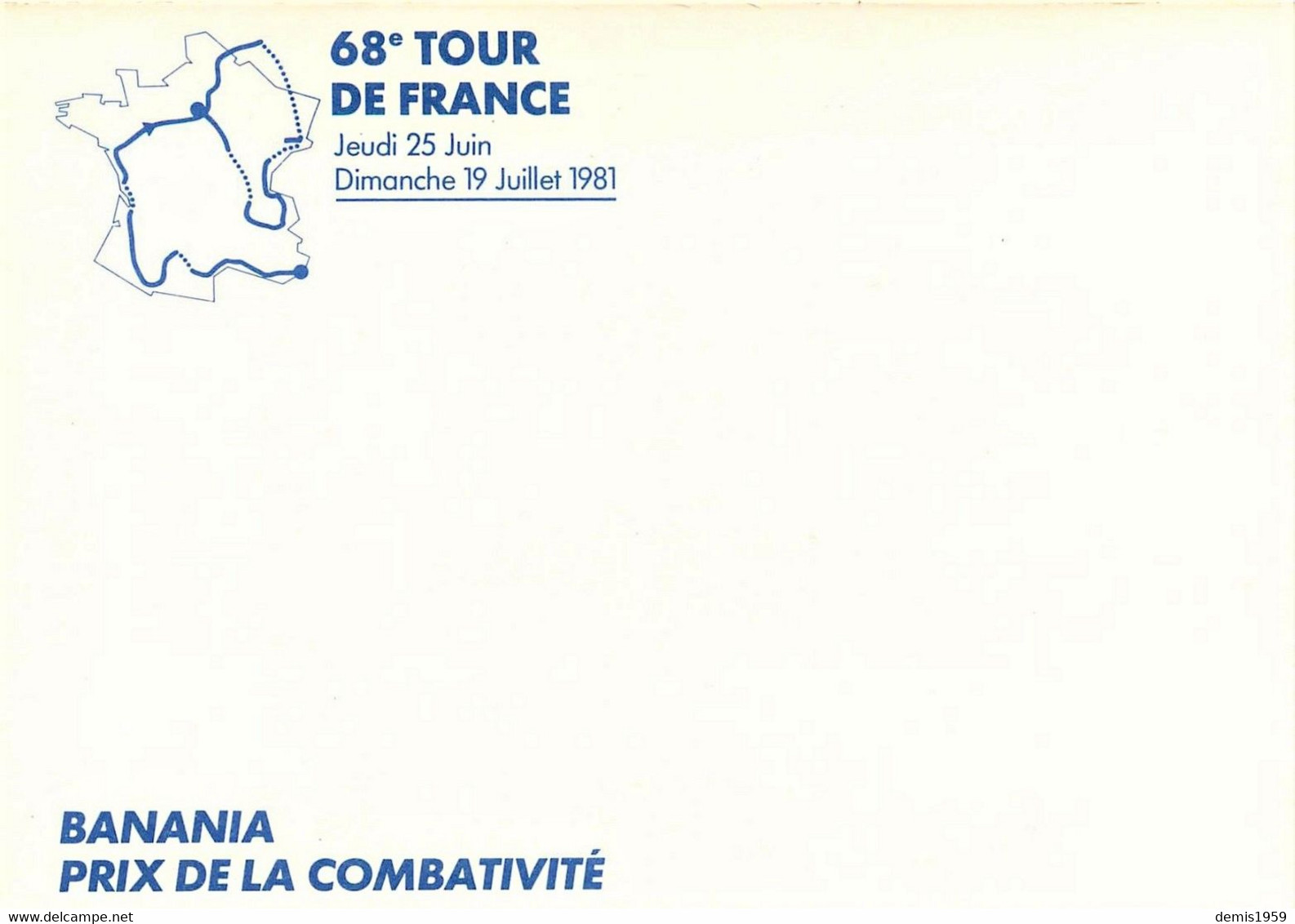 BANANIA - Raymond  POULIDOR - Les GEANTS Du TOUR De FRANCE Par PELLOS - 1981 - Ciclismo