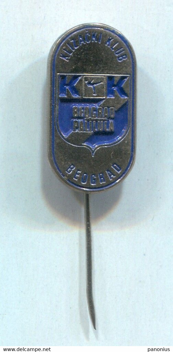 Figure Skating - Club Palilula Belgrade Serbia, Vintage Pin Badge Abzeichen - Patinage Artistique