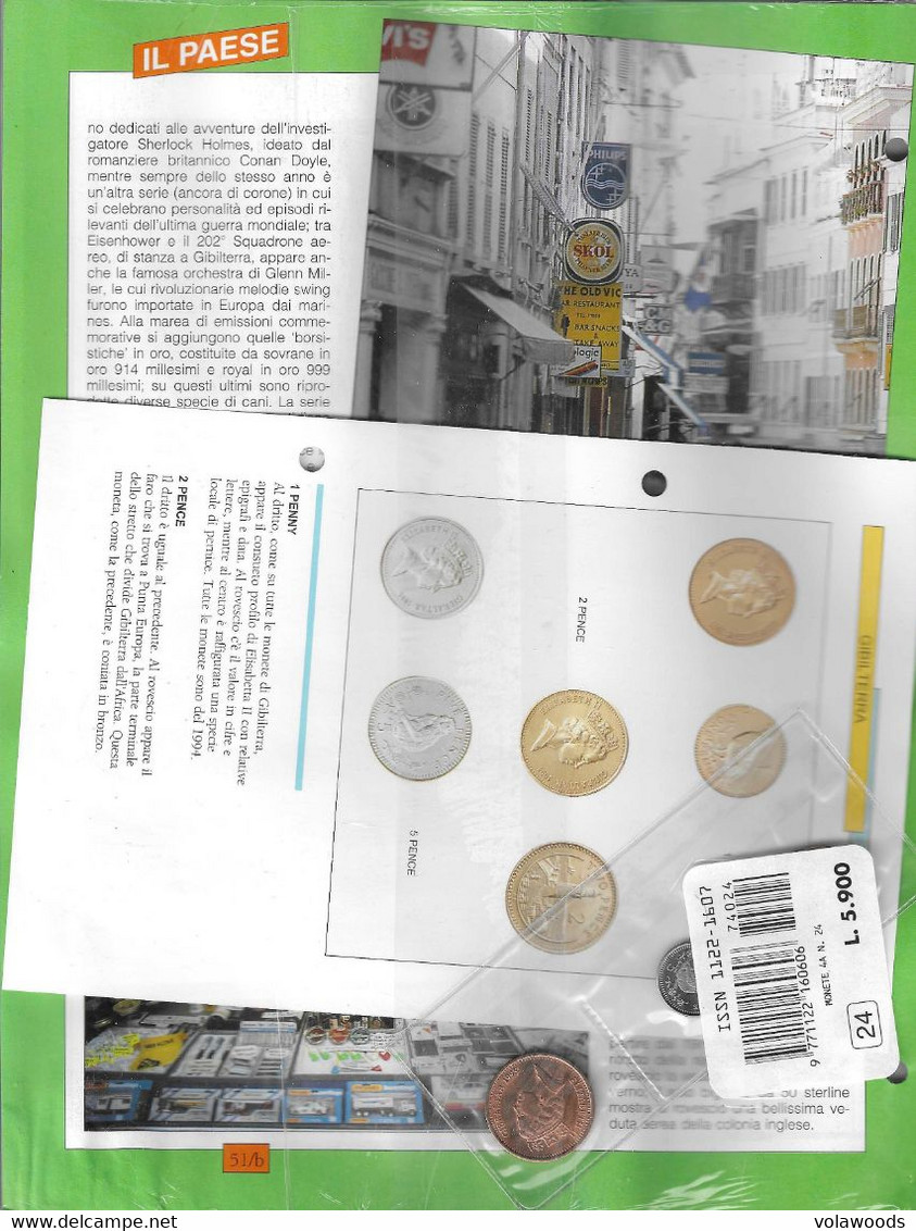 Monete E Banconote Di Tutto Il Mondo - De Agostini - Fascicolo 24 Nuovo E Completo - Gibilterra: 1; 2; 5 Pence - Gibraltar