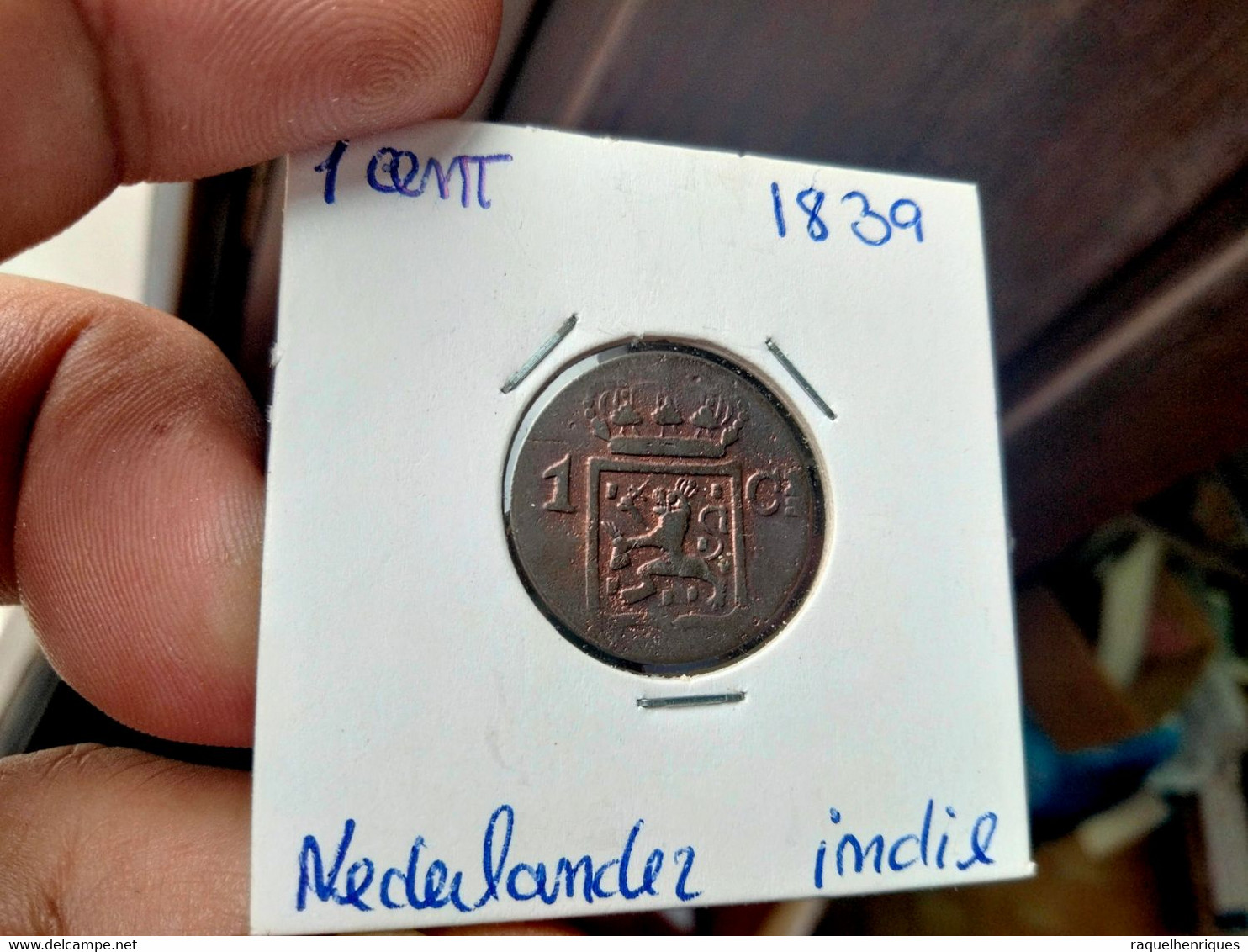 NETHERLANDS EAST INDIES 1 CENT 1839 KM# 290 (G#12) - Indes Neerlandesas