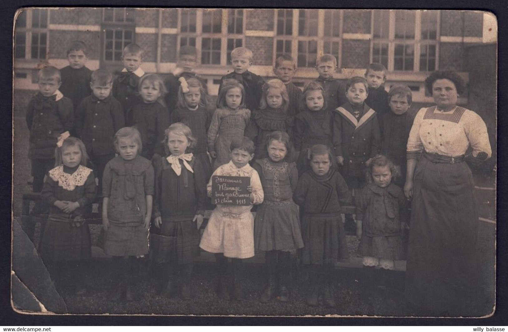 +++ Photo Carte - FARCIENNES WAINAGE - Photo De Classe - Ecole Gardienne - 1913  // - Farciennes