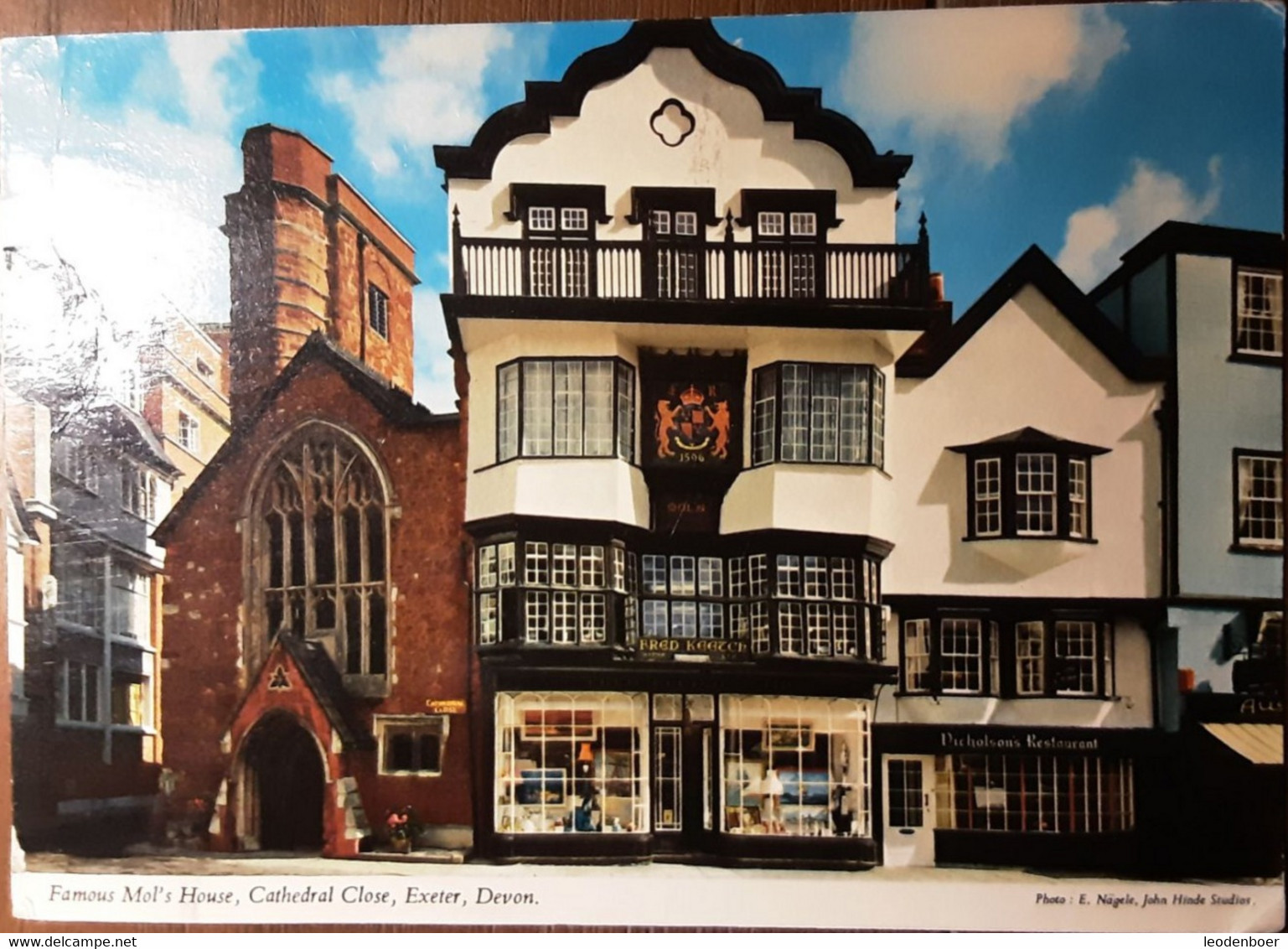 Exeter - Cathedral Close - Famous Mol's House - John Hinde - Exeter