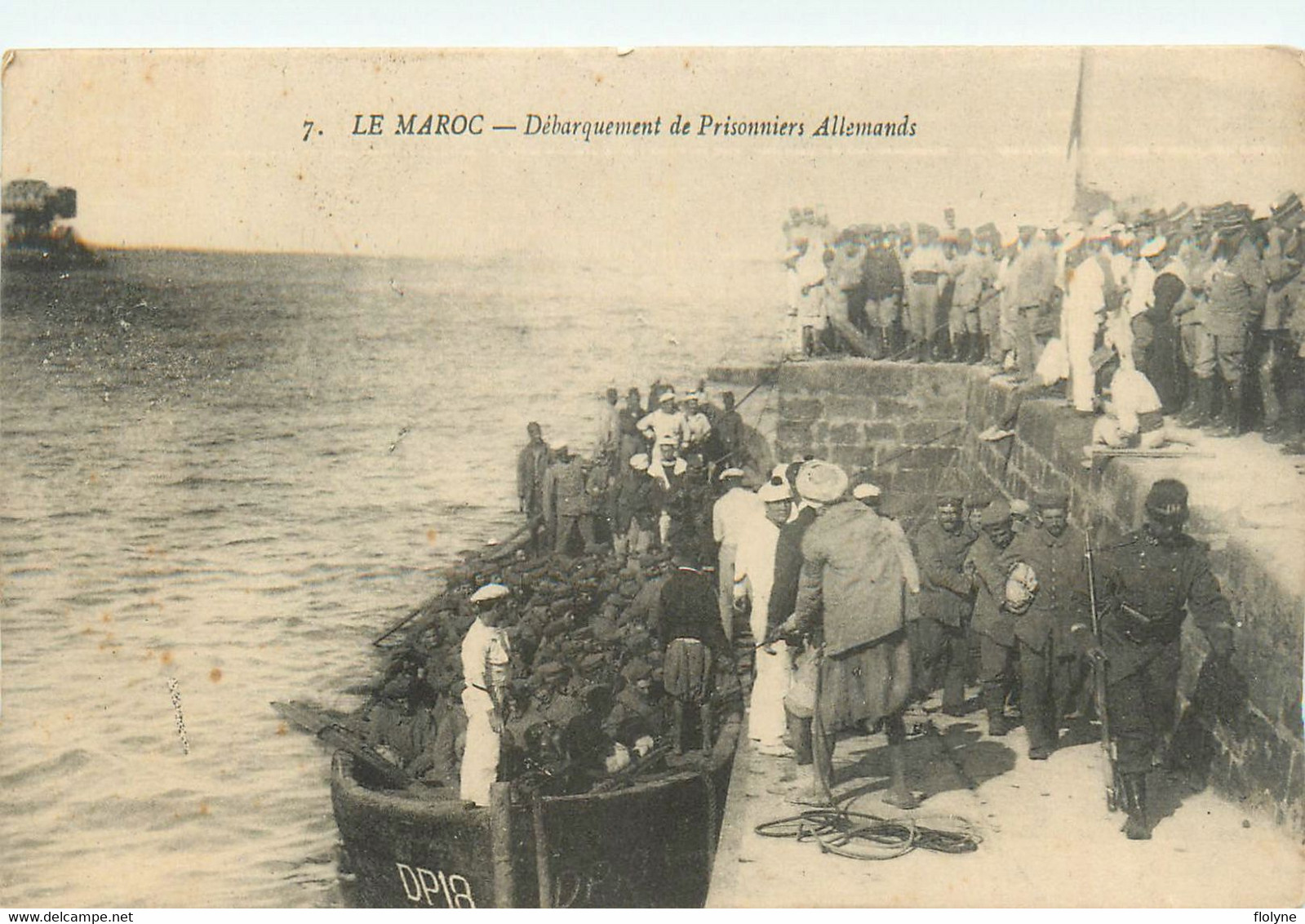 Maroc - Ww1 - Débarquement De Prisonniers Allemands - Morocco - Autres & Non Classés