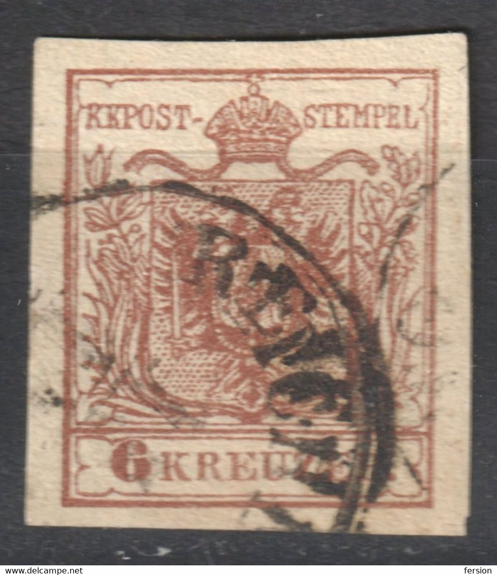 Hungary 1850 - Coat Of Arms AUSTRIA - 6 Kr. - ...-1867 Prephilately