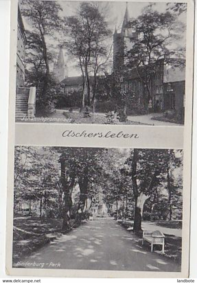 Aschersleben - Johannispromenade - Hindenburg-Park - Aschersleben