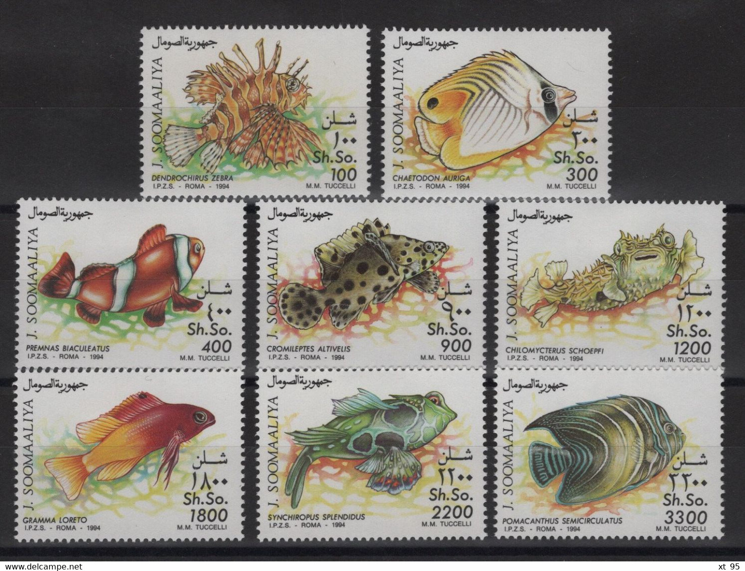 Somalie - N°445 à 452 - Faune - Poissons - Cote 55€ - * Neufs Avec Trace De Charniere - Somalia (1960-...)