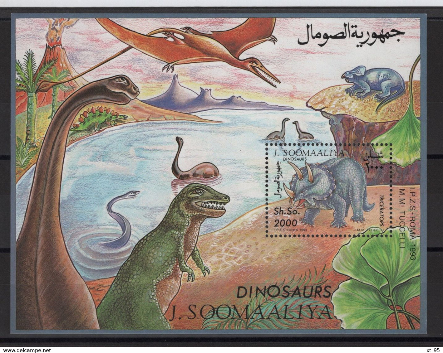 Somalie - BF N°28 - Faune Prehistorique - Cote 12.50€ - ** Neufs Sans Charniere - Somalie (1960-...)