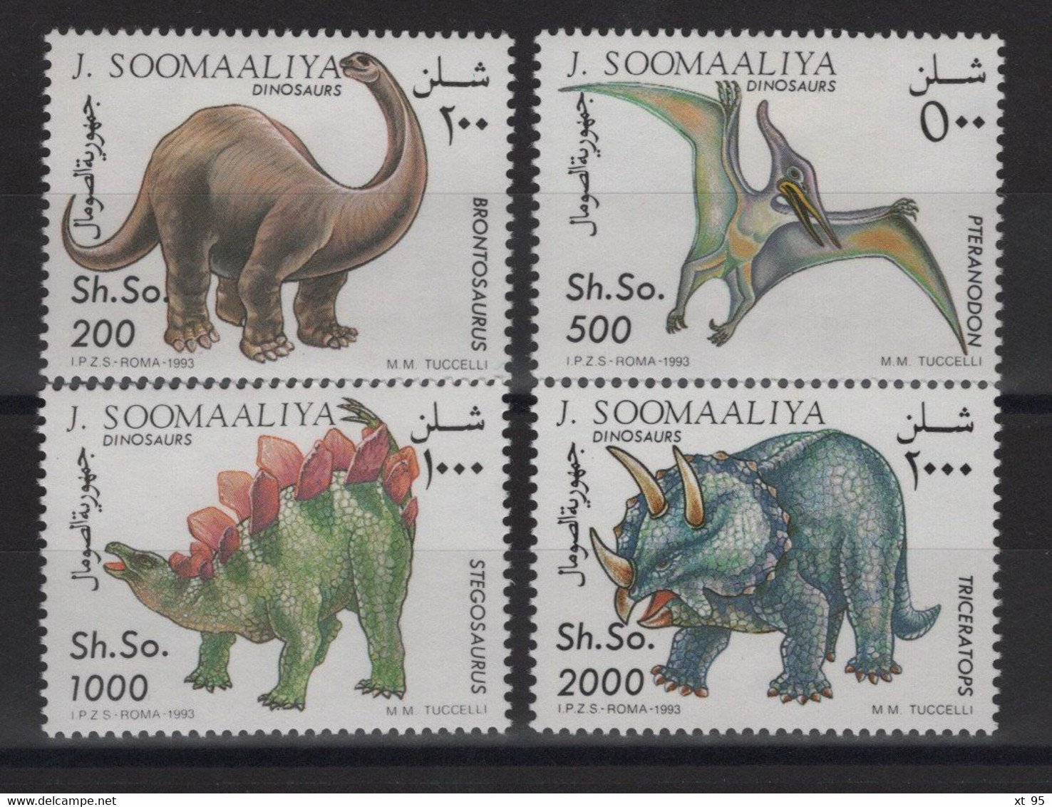 Somalie - N°423 à 426 - Faune Prehistorique - Cote 20€ - * Neufs Avec Trace De Charniere - Somalie (1960-...)