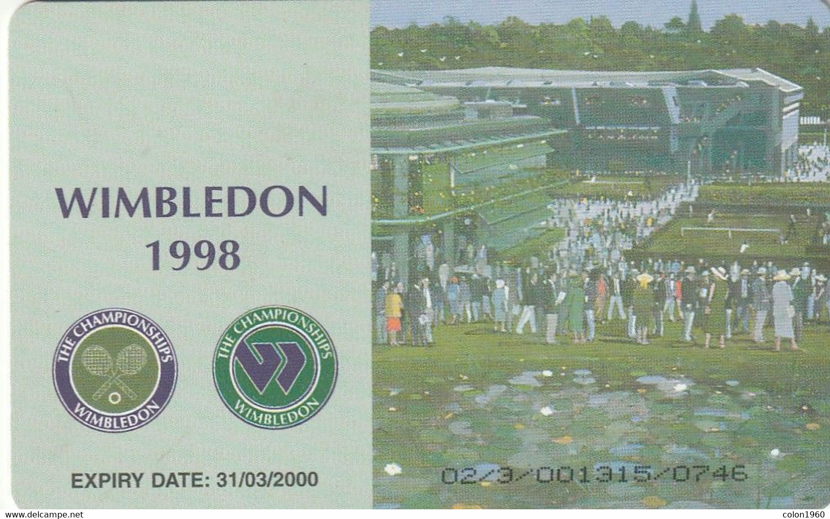 REINO UNIDO. BCC-141.Wimbledon Tennis 1998. 3 £. 15510 Ex. (850). - Autres & Non Classés