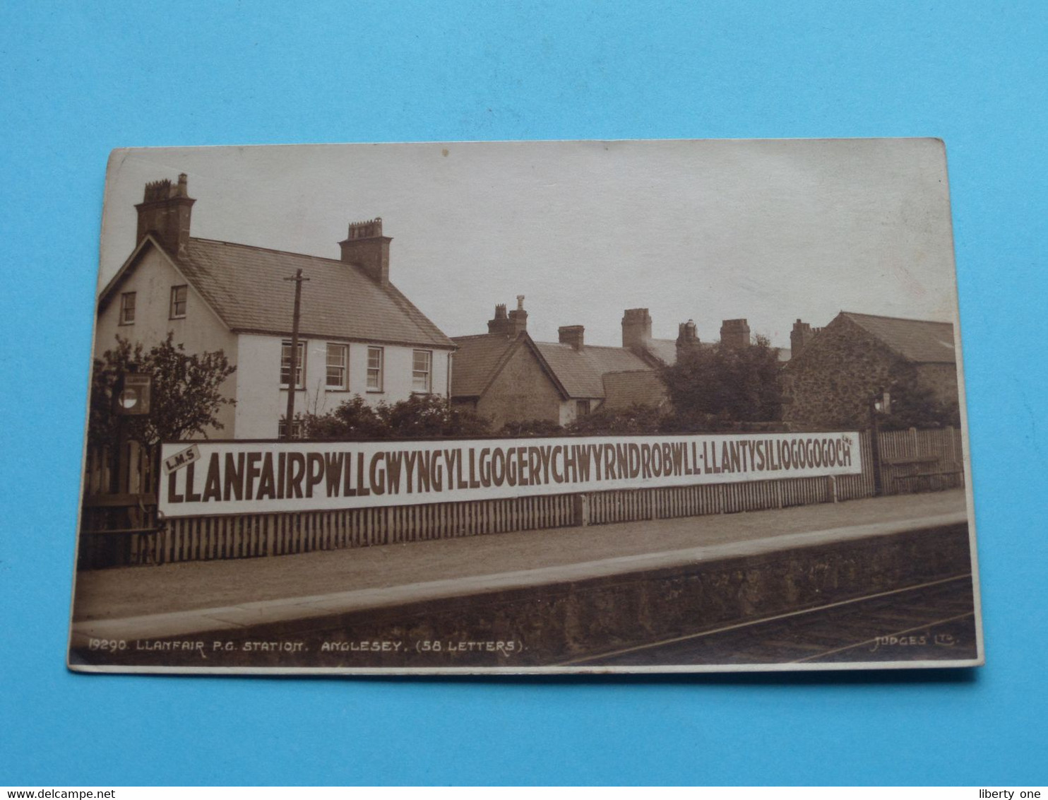 Llanfair PG Station, Anglesey ( 58 Letters ) 19290 ( Edit. Judges  ) Anno 1938 ( See/voir Scans ) ! - Anglesey