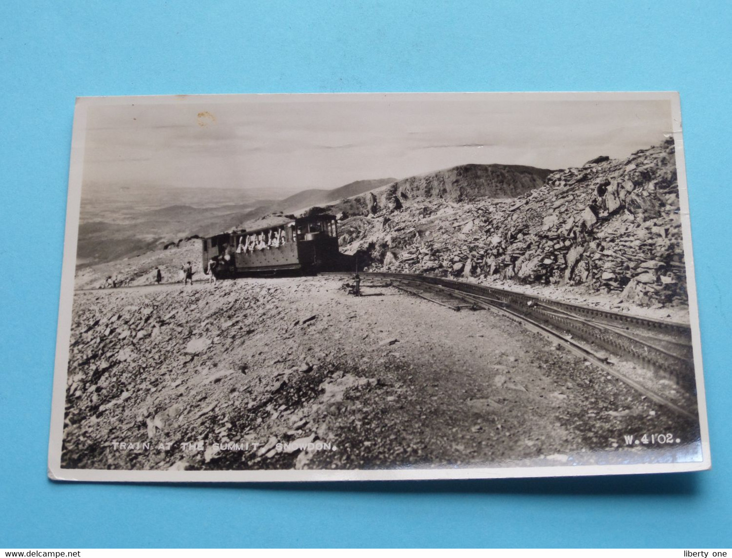 TRAIN At The Summit SNOWDON ( Edit. W.4I02. / Valentine ) Anno 1956 ( See/voir Scans ) ! - Zu Identifizieren