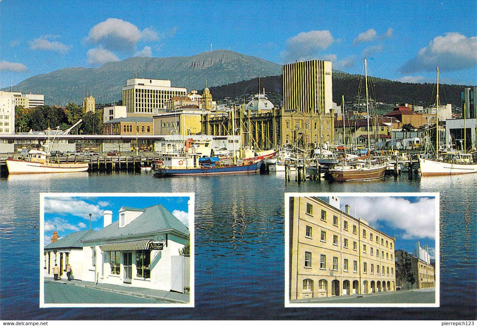 Hobart - Le Quai Victoria Regardant Vers Le Point De Batterie Historique - Multivues - Hobart