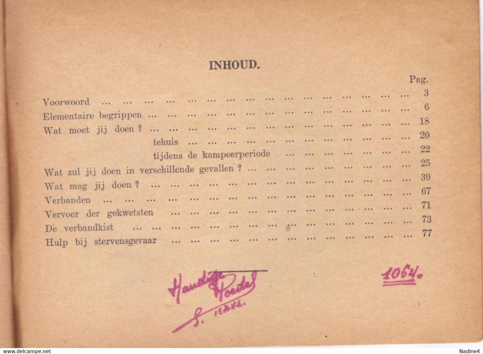 Scoutisme Scouts Padvinderij - 1° Hulp Bij Ongevallen - Dr. M. De Groote - Uitg.De Pijl Leuven - 1942 - Kids