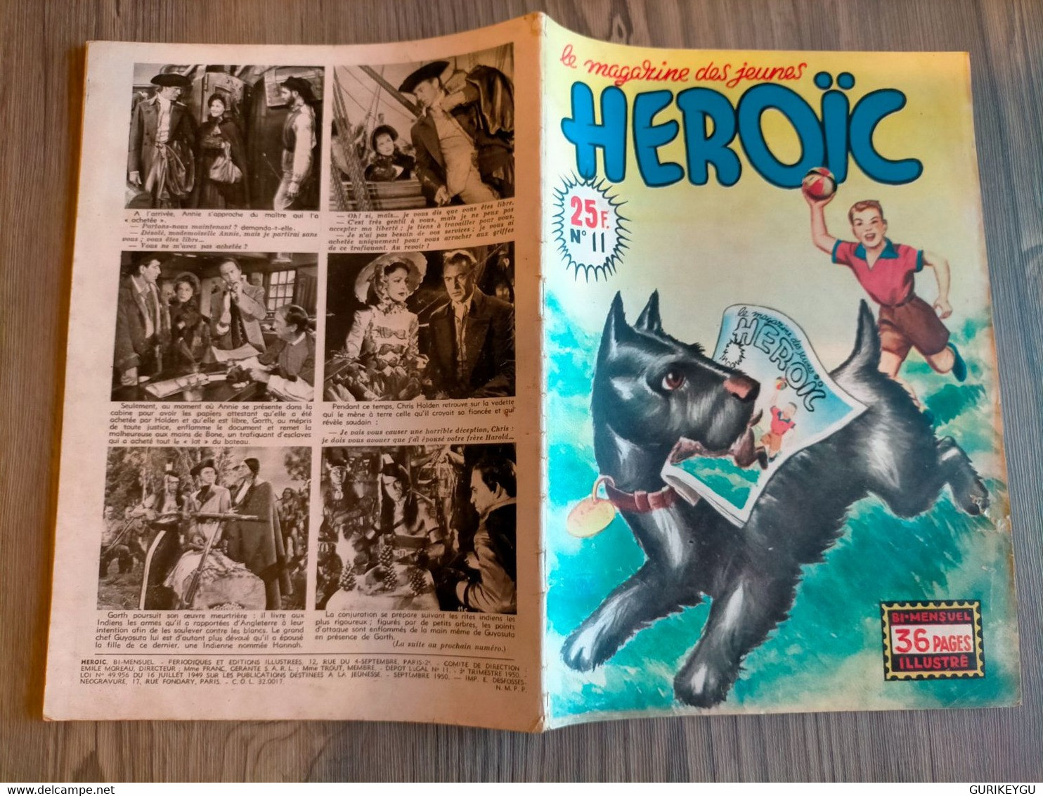 HEROIC N° 11 LE SECRET DE YUMA Les Conquérants D'un Monde Les Aventures De TIM FELIX ET NESTOR TILLERAND SAGE 09/1950 - Sagédition