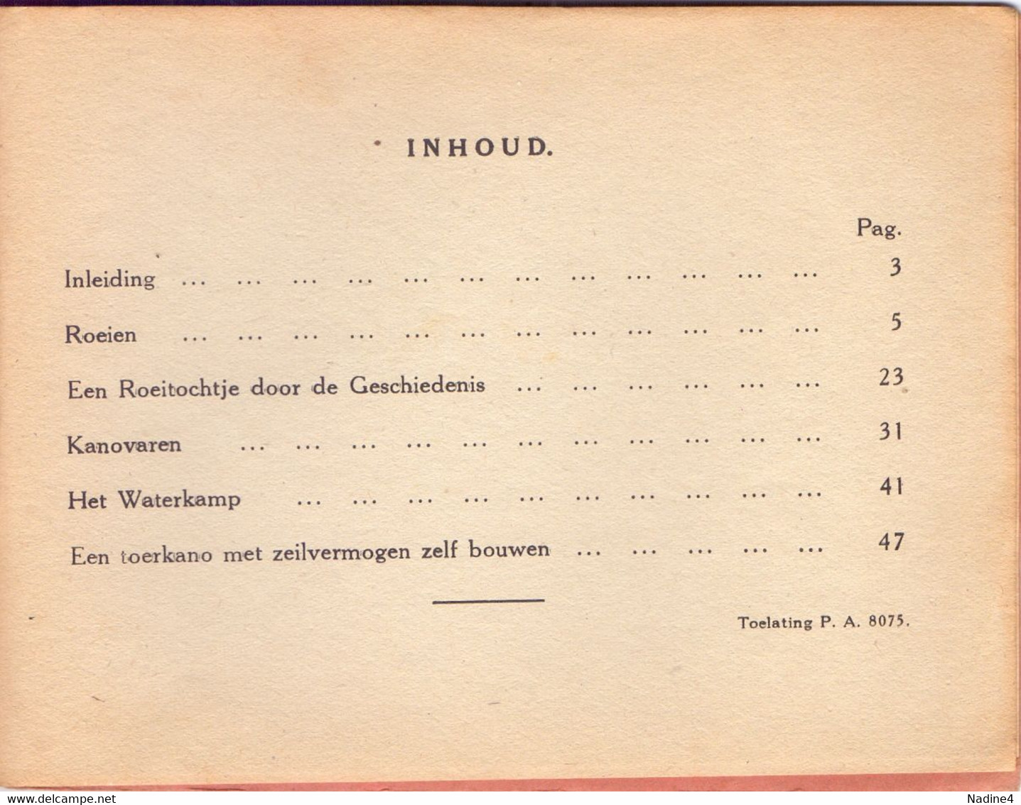 Scoutisme Scouts Padvinderij - Roeien - G. Scheerlinck - Uitg.De Pijl Leuven - 1944 - Kids