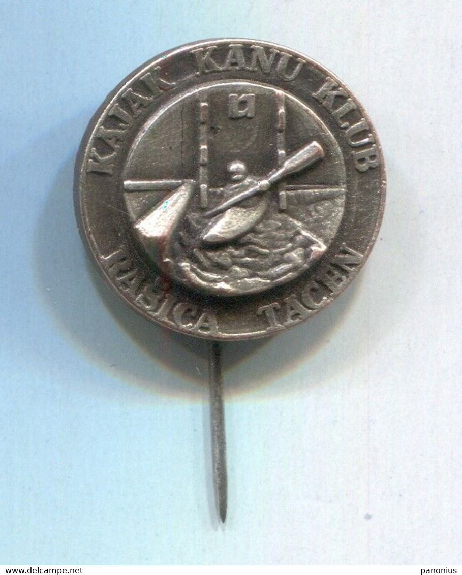 Rowing Kayak Canoe - Kanu Klub RAŠICA Tacen Slovenia, Vintage Pin Badge Abzeichen - Rudersport