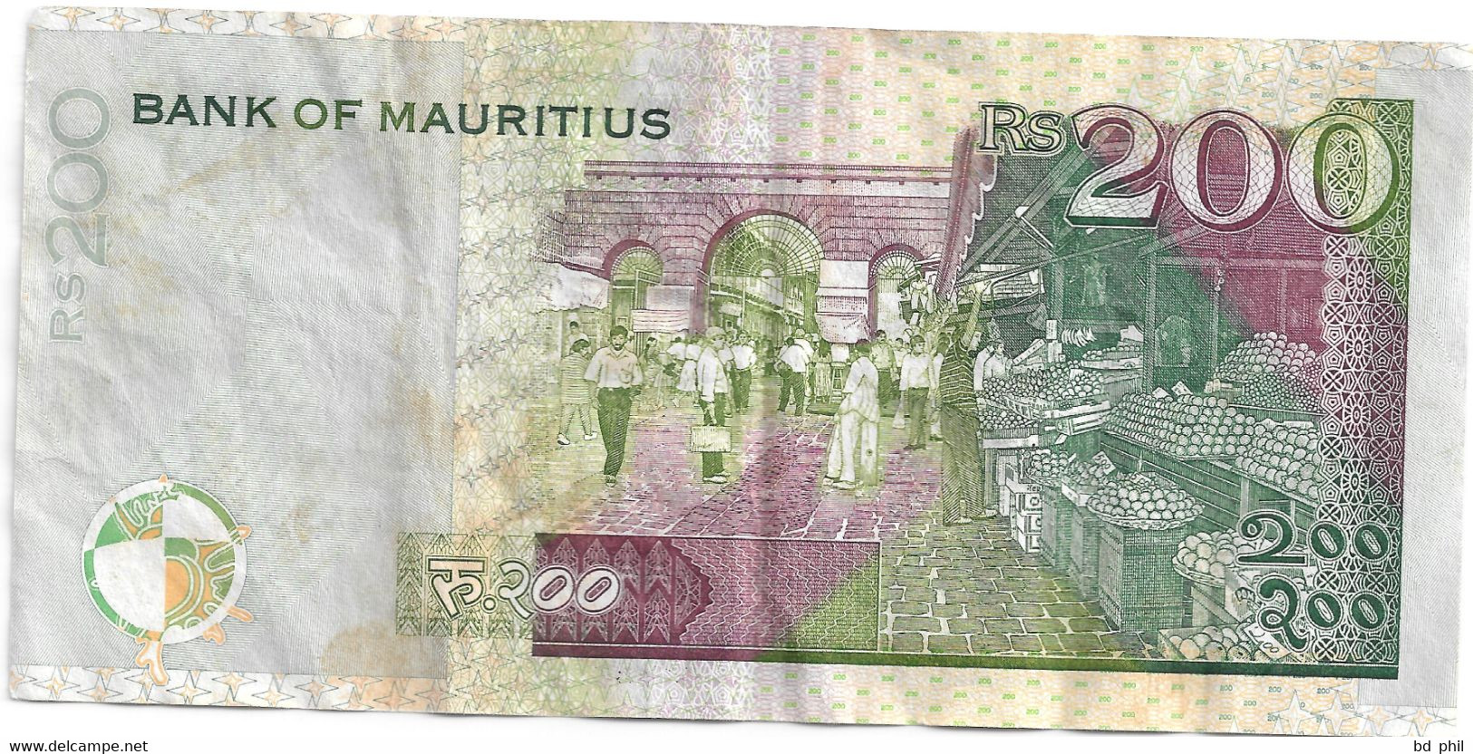 BILLET ILE MAURICE 200 RUPEES 1999 MAURITIUS - Mauritius