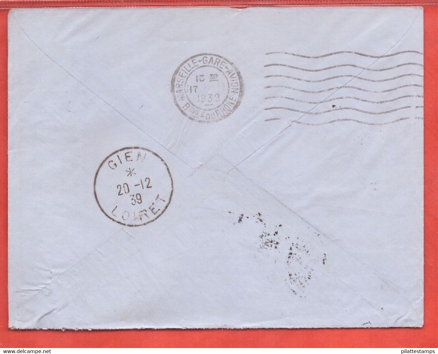 TCHAD LETTRE DE 1939 DE FORT ARCHAMBAULT POUR GIEN FRANCE - Briefe U. Dokumente