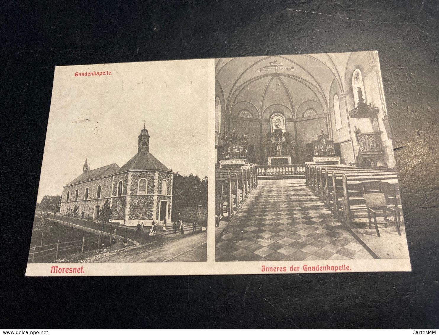 Moresnet Belge Cachet 1908 Gnadenkapelle Innen Interieur Chapelle La Calamine Kelmis - Blieberg