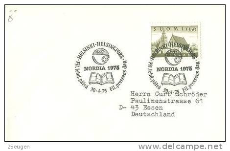 FINLAND 1975 EUROPALIA  POSTMARK - Covers & Documents