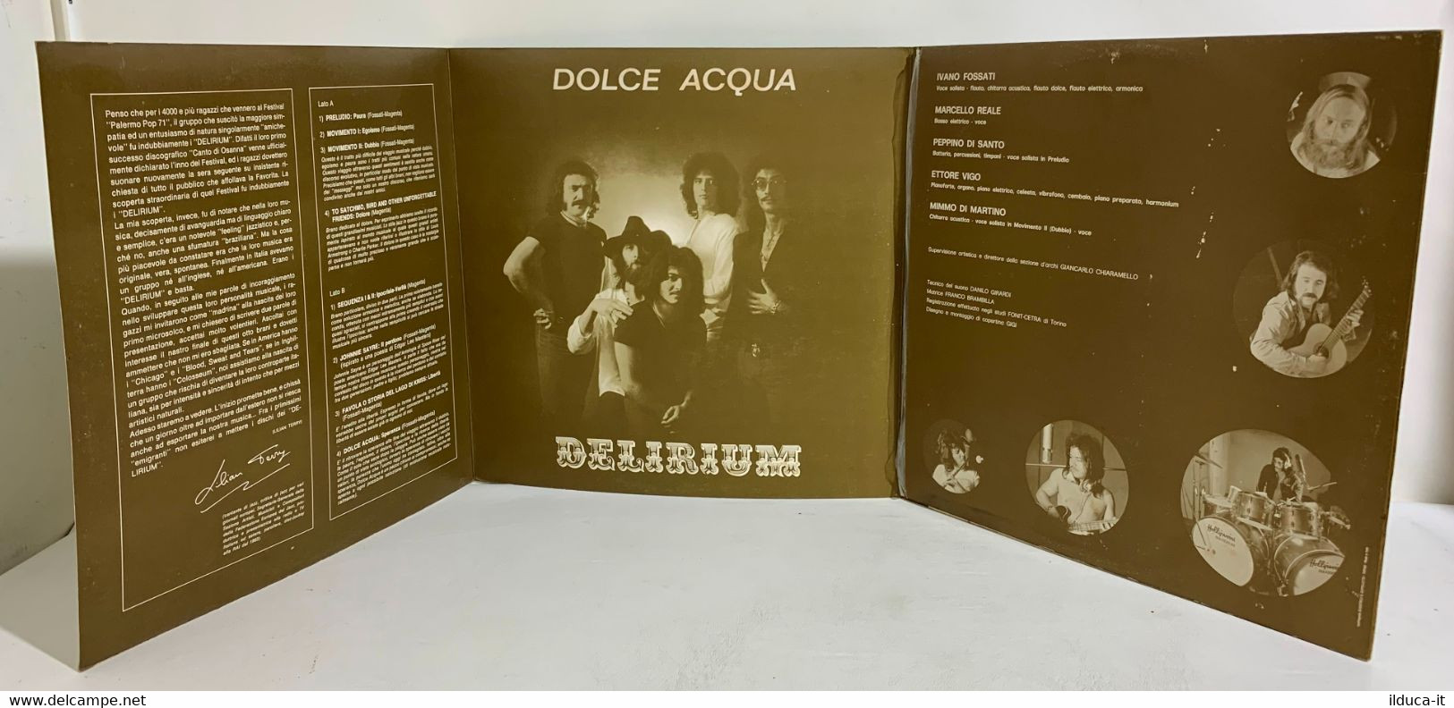 I108329 LP 33 Giri Trifold - Delirium - Dolce Acqua - Fonit 1971 - Altri - Musica Italiana
