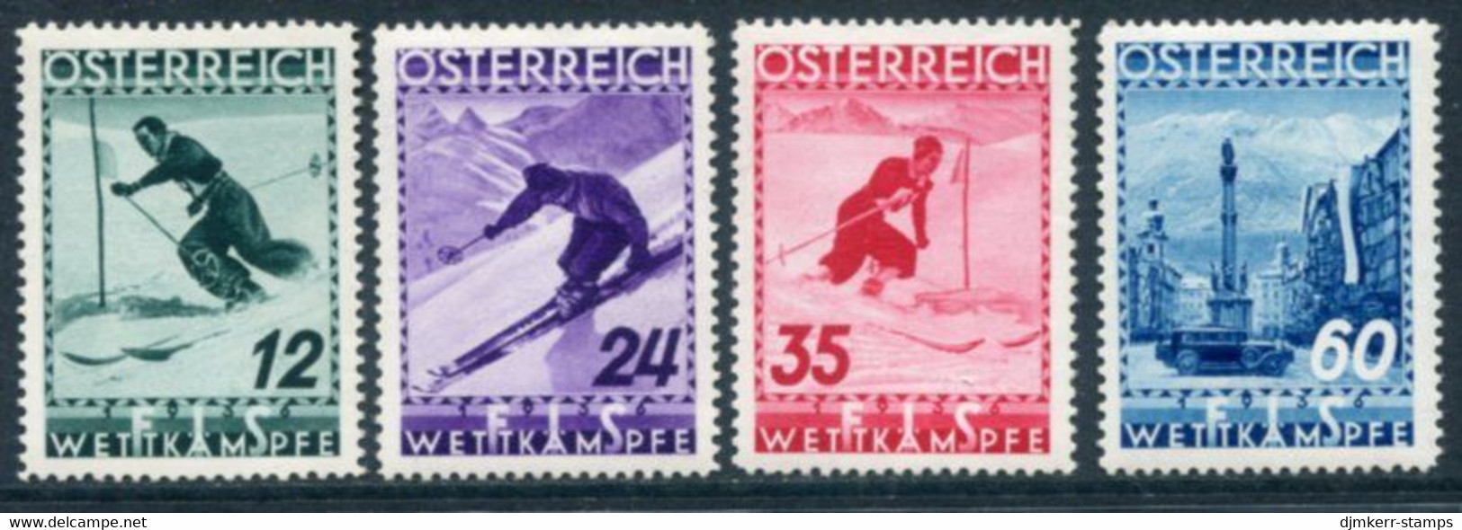 AUSTRIA 1936 Ski Championships MNH / **.  Michel 623-26 - Ungebraucht