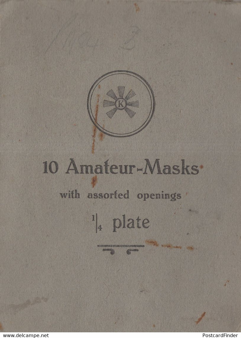 10 Old Amateur Photography Masks Photo Camera Plate Set - Bobines De Films: 35mm - 16mm - 9,5+8+S8mm