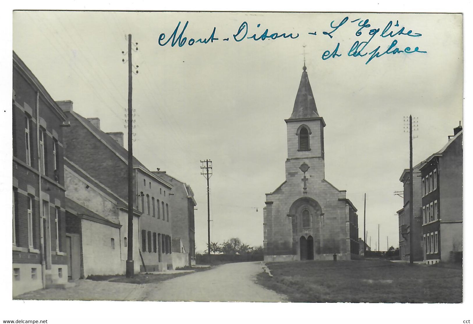 Dison CARTE PHOTO CARTE MERE  L'Eglise Et La Place - Dison