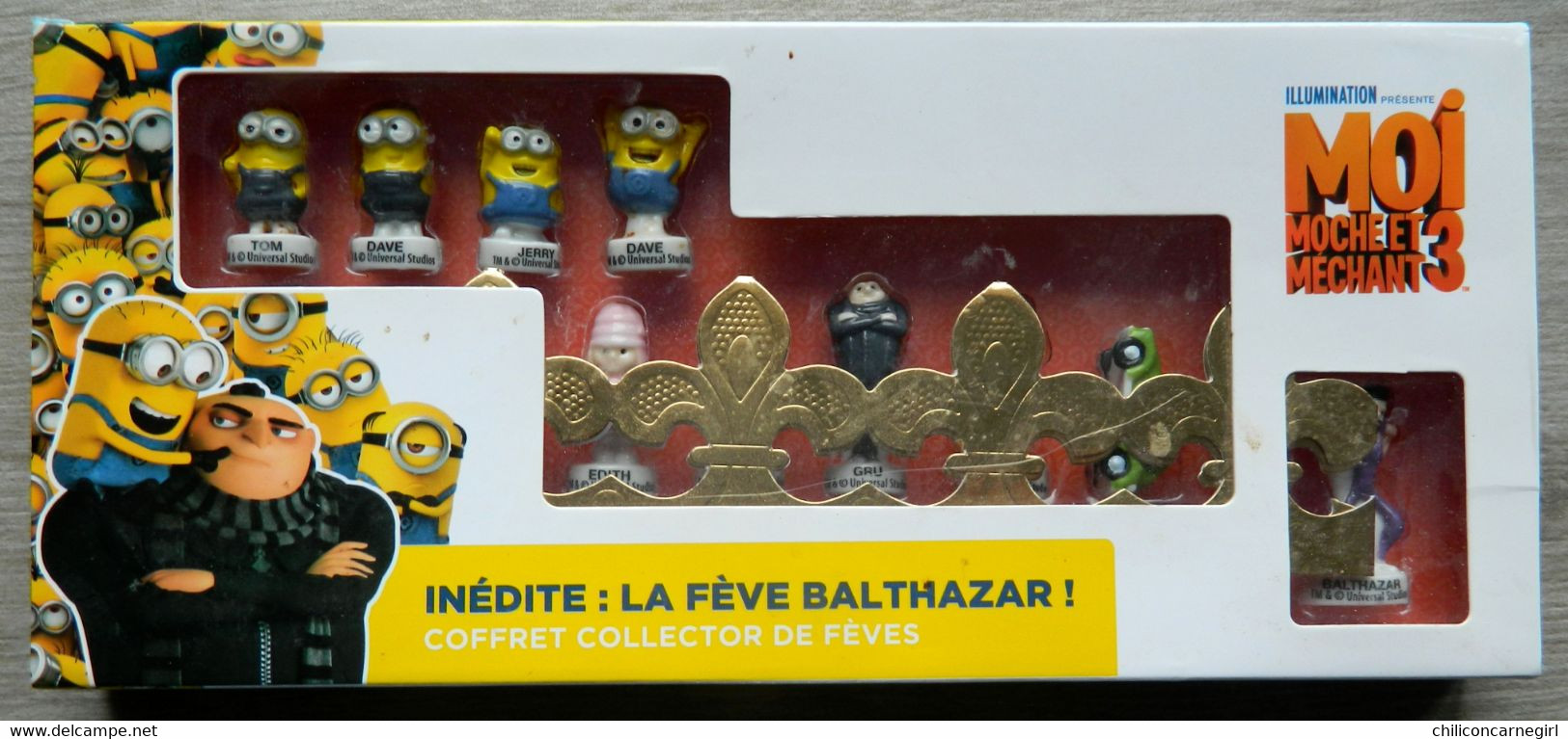 * Coffret Collector De 10 Fèves - Moi Moche Et Méchant 3 - Balthazar - ILLUMINATION - Minions - Dessins Animés