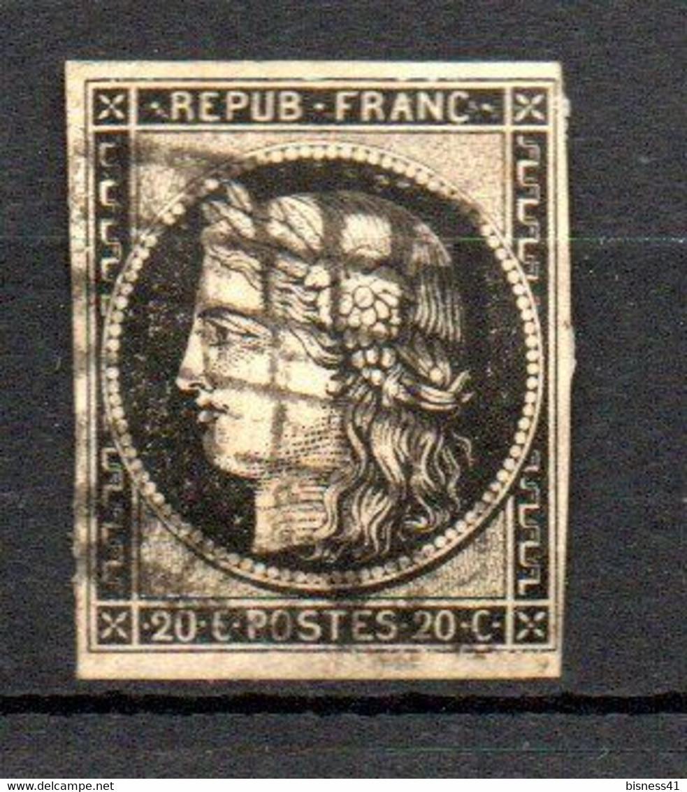 Col30 France N° 3 Oblitéré Used Cote 65,00€ - 1849-1850 Ceres