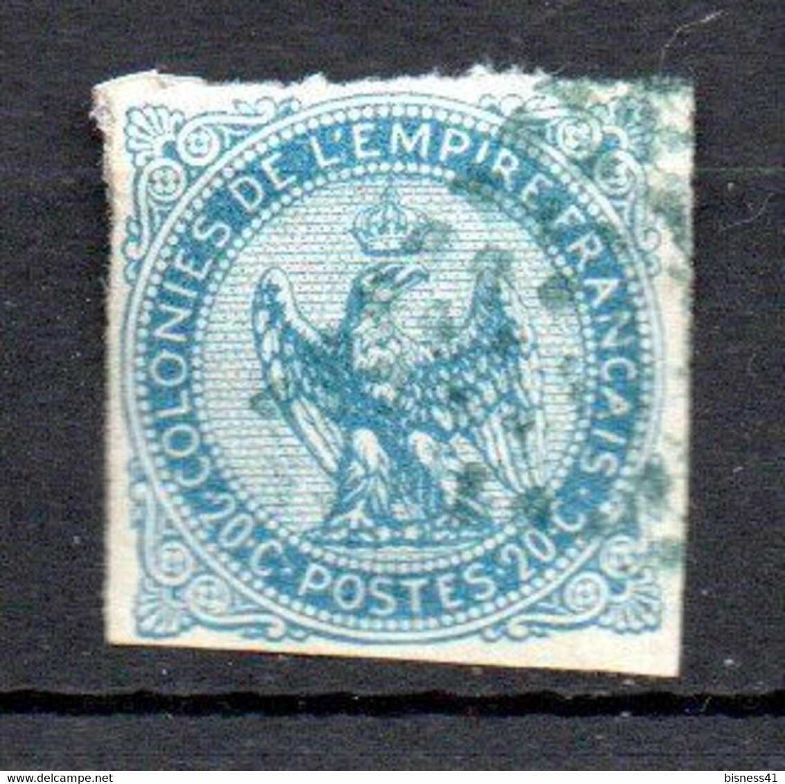 Col30 Colonie Aigne Impérial N° 4 Oblitéré Used Cote 17,00€ - Águila Imperial