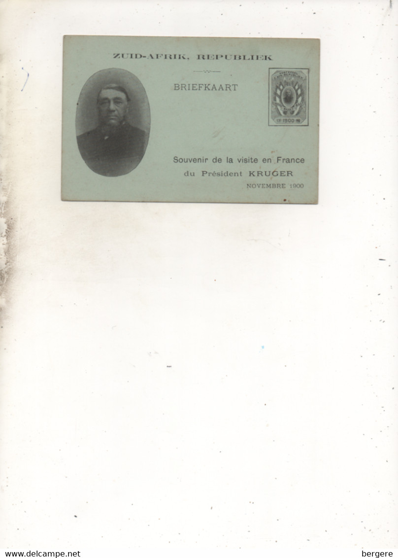 CP - Souvenir De La Visite En France Du Président Kruger - Afrique Du Sud -  1900 - - Réceptions