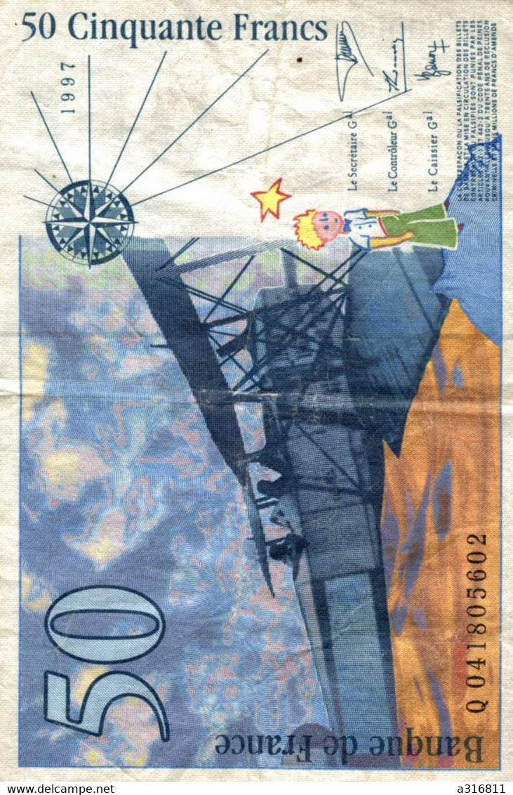 Billet De Cinquante Francs 1997 - 50 F 1992-1999 ''St Exupéry''