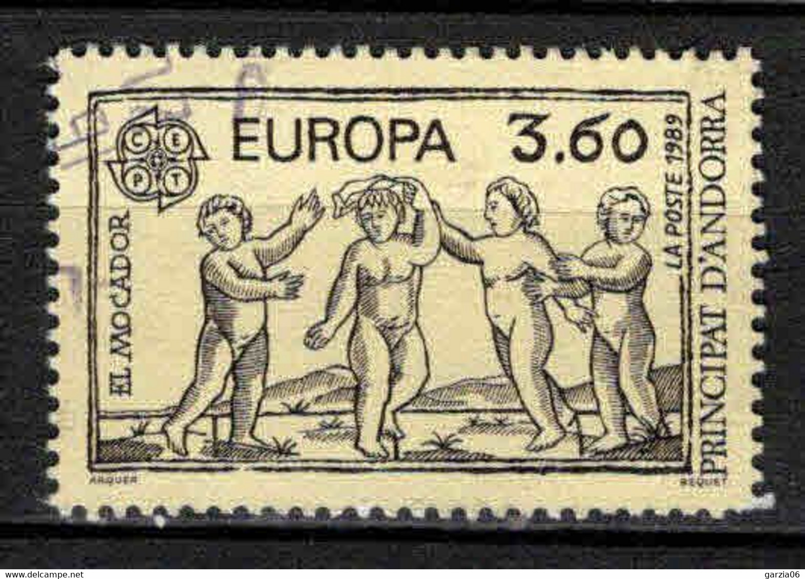 Andorre - 1989 -  Europa - Le Mouchoir  - N° 379 - Oblit - Used - Used Stamps