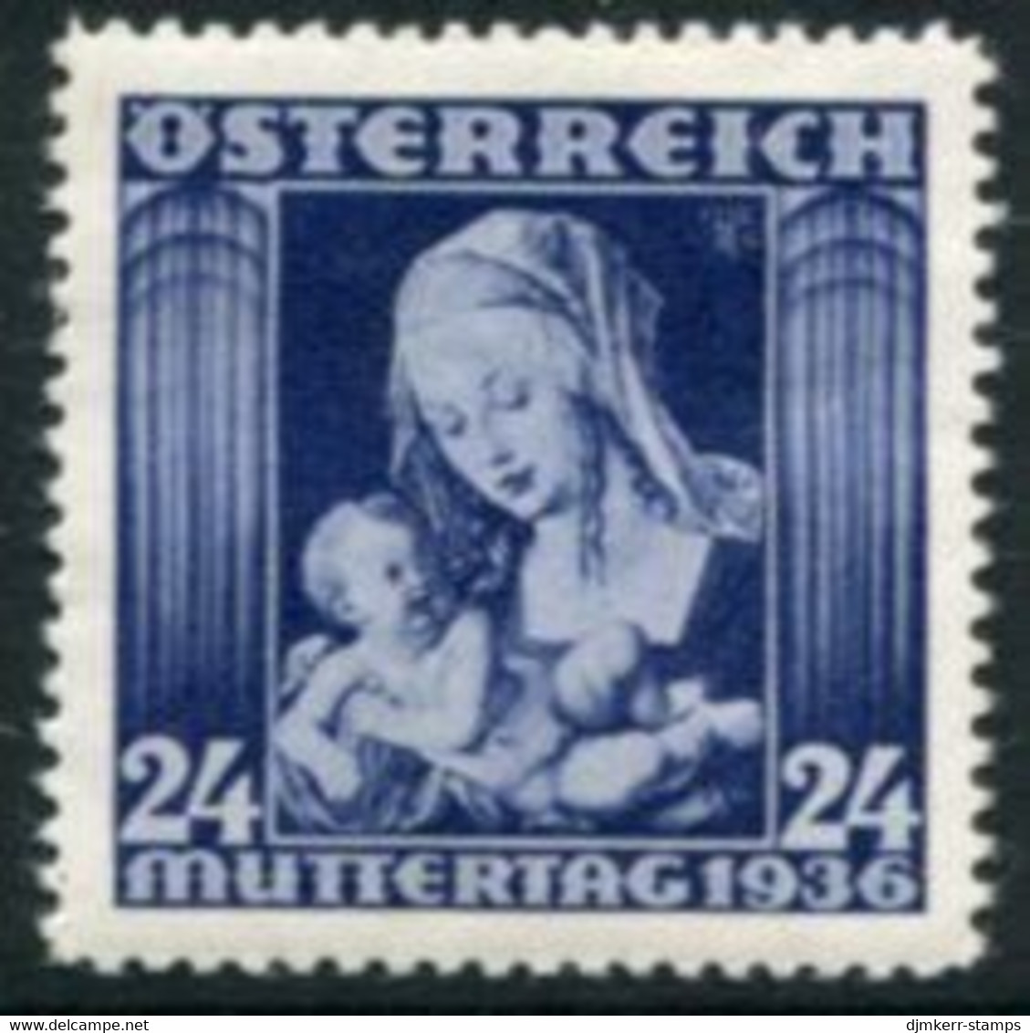 AUSTRIA 1936 Mothers' Day MNH / **.  Michel 627 - Unused Stamps