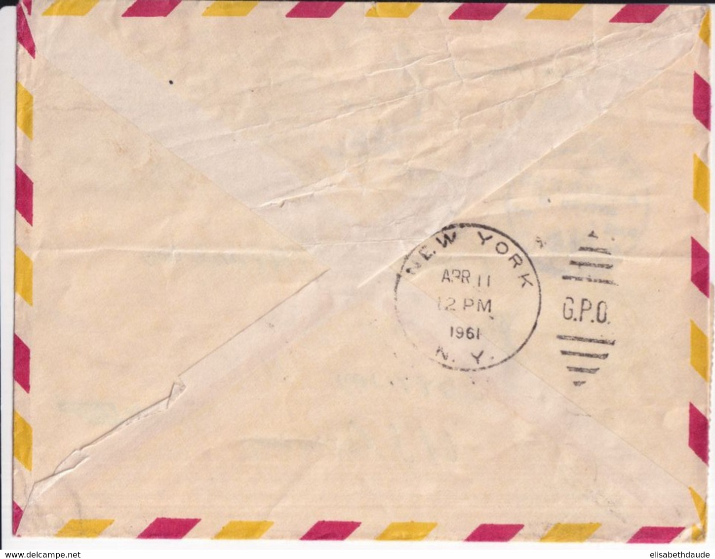 1961 - CAMEROUN - MIXTE AVANT ET APRES INDEPENDANCE ! ENVELOPPE RECOMMANDEE De EBOLOWA => USA - ERREUR ADRESSE !! - Storia Postale