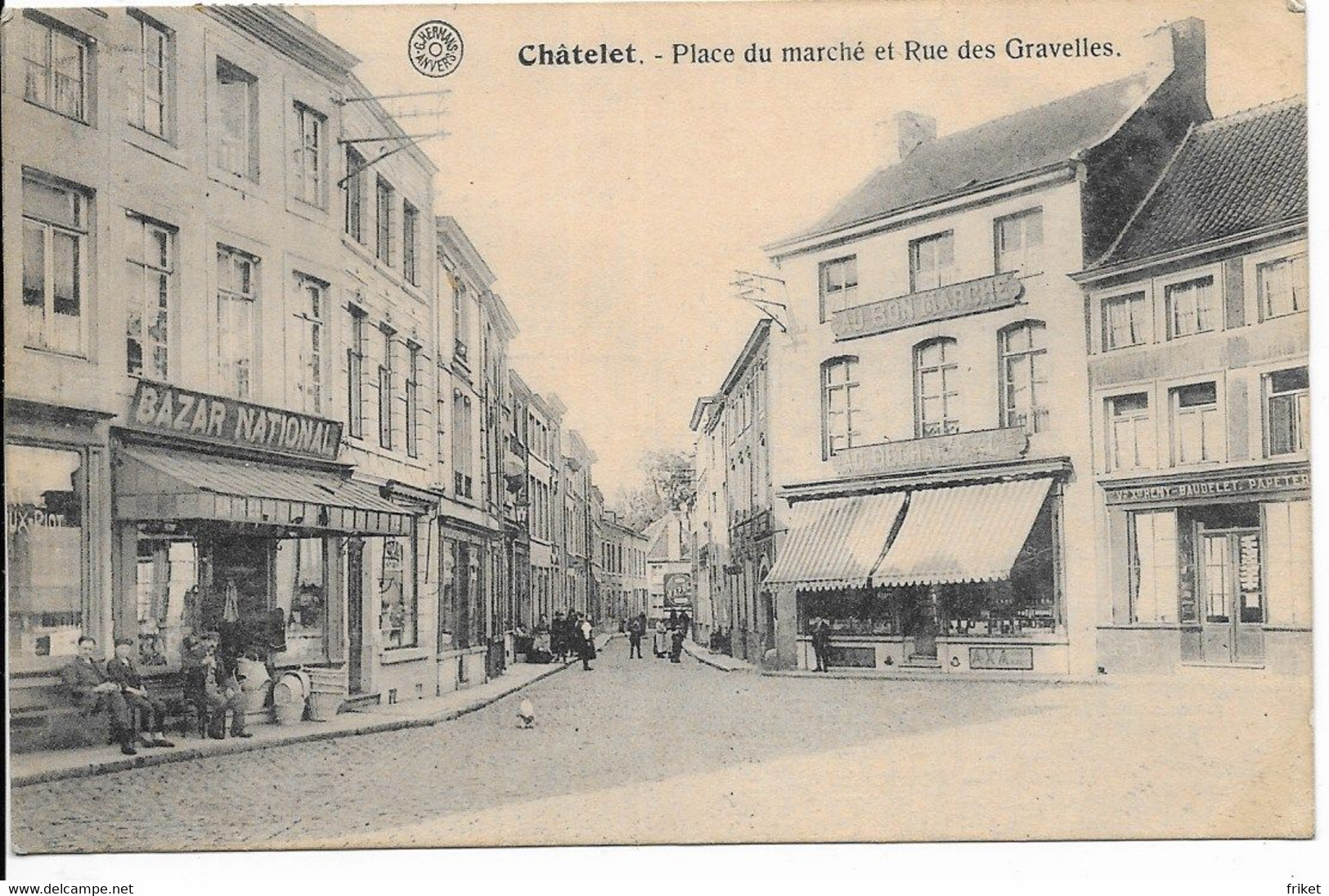 - 2537 -  CHATELET   Place Du Marché Et Rue Des Gravelles - Châtelet