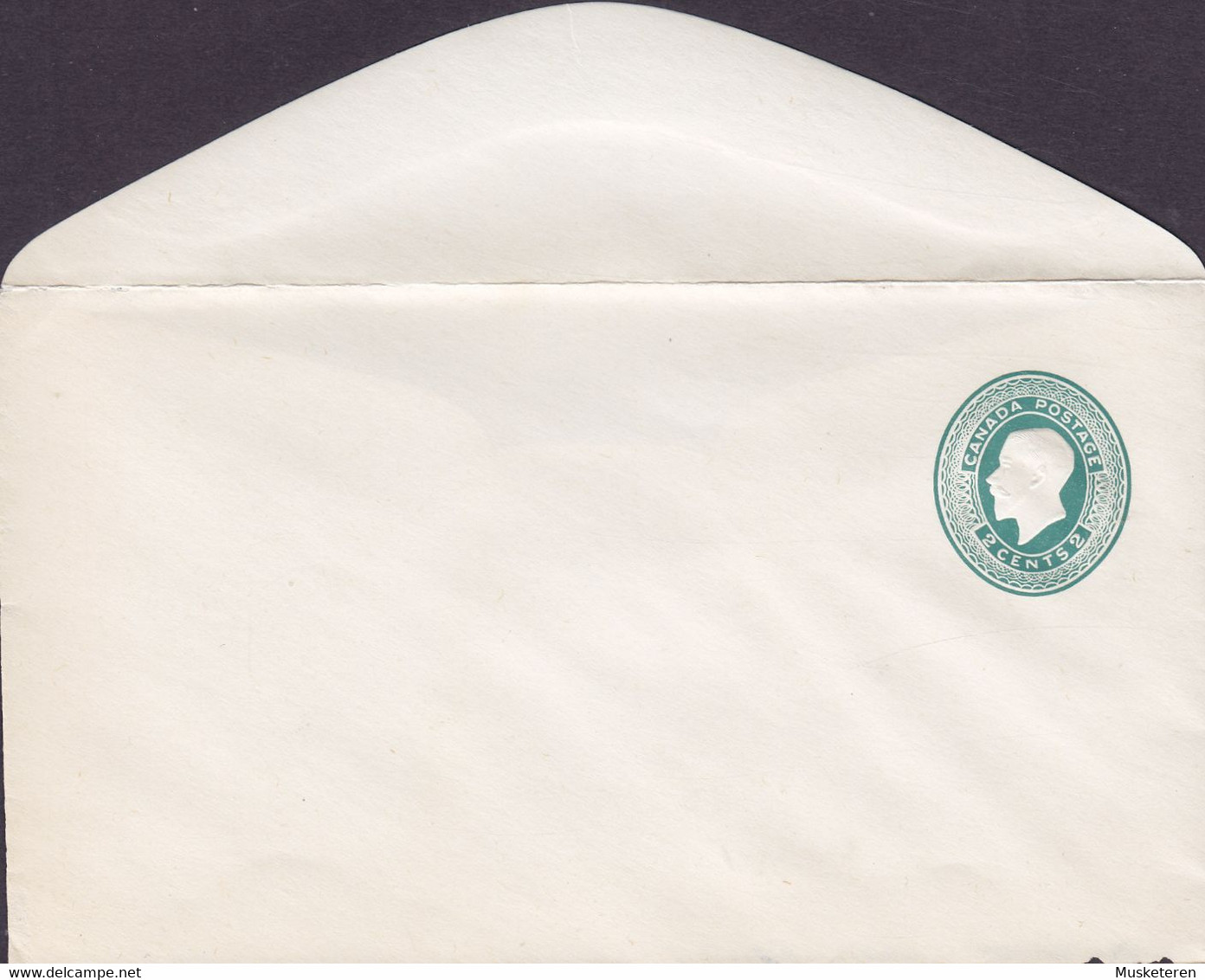 Canada Postal Stationery Ganzsache Entier 2c. George V. Geprägt Embossed Emblem (152 X 90 Mm) - 1903-1954 De Koningen