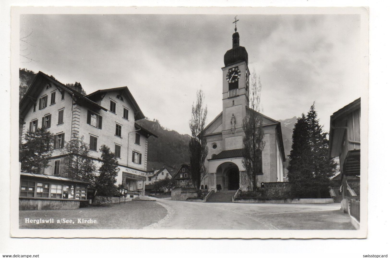 HERGISWIL A/See Kirche Metzgerei - Hergiswil