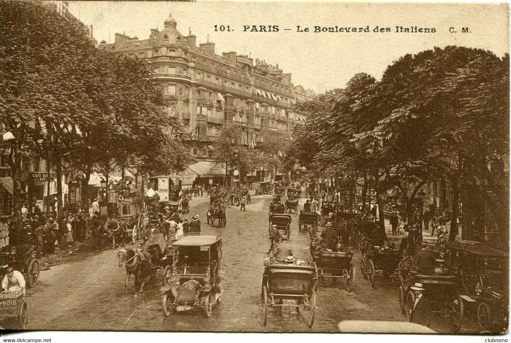 CPA -  PARIS - BOULEVARD DES ITALIENS - Cartas Panorámicas