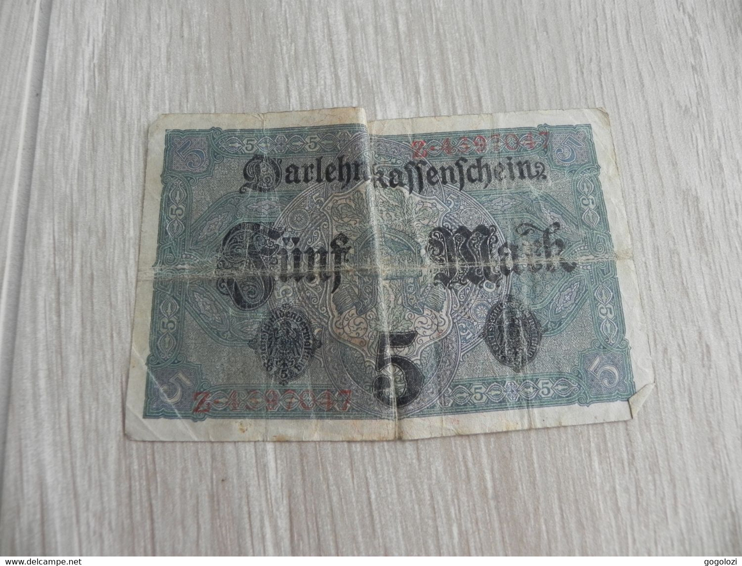 Deutschland Germany Deutsche Darlehensschein 5 Mark 1917 - 5 Mark
