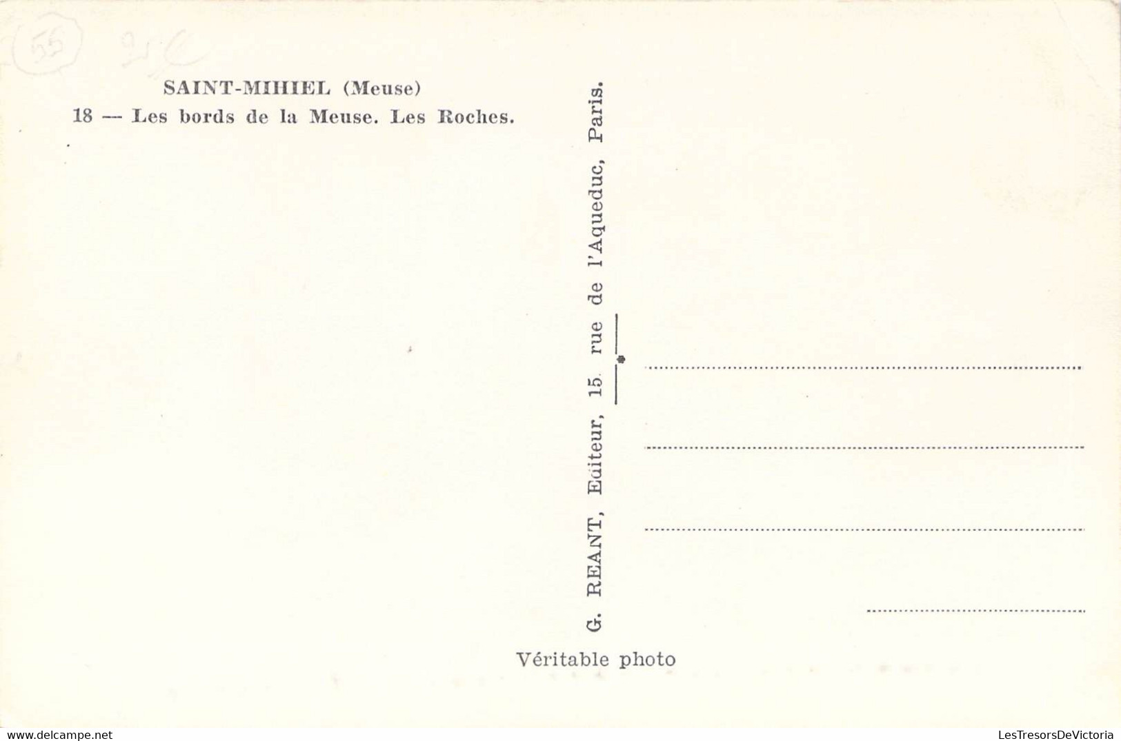 CPA France - Saint Mihiel - Les Bords De La Meuse - Animée - Photographie - Rivière - Antenne - Rocher - Saint Mihiel